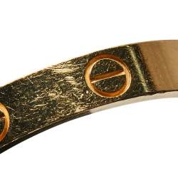 مملوكة مسبقًا Cartier Love 18K Yellow Gold Wedding Band Ring Size 58