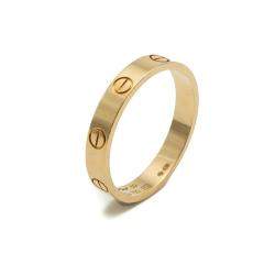 Pre Owned Cartier Love Yellow Gold Wedding Ring Size 59