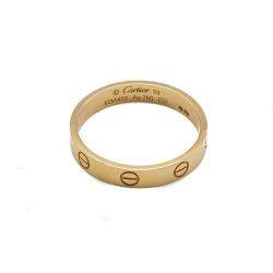 Pre Owned Cartier Love Yellow Gold Wedding Ring Size 59