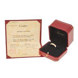 Pre Owned Cartier Love 18K Rose Gold Wedding Band Ring Size 59