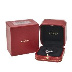 Pre Owned خاتم كارتييه جاست ان كلو ذهب أبيض عيار 18 مقاس 51