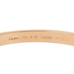 مملوكة مسبقًا Cartier Love 18K Rose Gold Bracelet 18
