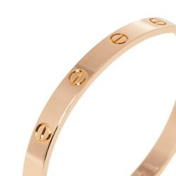 مملوكة مسبقًا Cartier Love 18K Rose Gold Bracelet 18