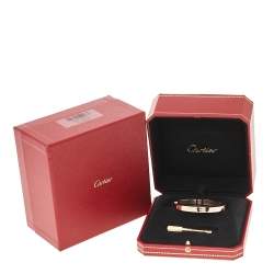 مملوكة مسبقًا Cartier Love 18K Rose Gold Bracelet 18