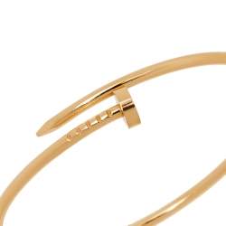 Pre Owned Cartier Juste Un Clou 18K Yellow Gold Narrow SM Bracelet 17
