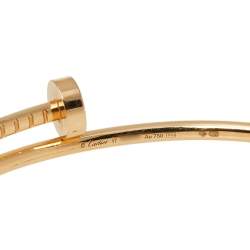 Pre Owned Cartier Juste Un Clou 18K Yellow Gold Narrow SM Bracelet 17