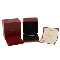 Pre Owned Cartier Juste Un Clou 18K Yellow Gold Narrow SM Bracelet 17