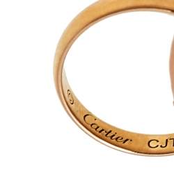 مملوكة مسبقًا Cartier Trinity de Cartier Three Tone 18k Gold Brown Adjustable Cord Bracelet