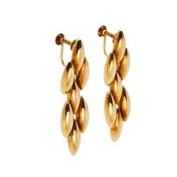 مملوكة مسبقًا Cartier Gentiane 18k Yellow Gold Dangle Earrings