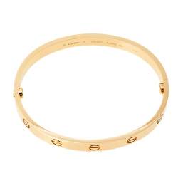 Pre Owned سوار كارتييه لوف ذهب أصفر عيار 18 17