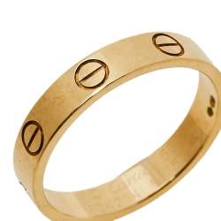 مملوكة مسبقًا Cartier Love 18K Yellow Gold Wedding Band Ring Size 53