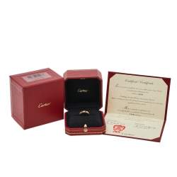 مملوكة مسبقًا Cartier Love 18K Yellow Gold Wedding Band Ring Size 53