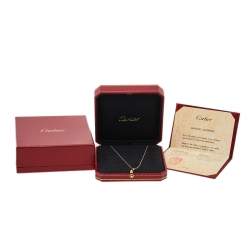 Pre Owned قلادة كارتييه "ديامانتس ليغير" ألماس و ذهب أصفر عيار 18 صغير جداً (اكس سمول)