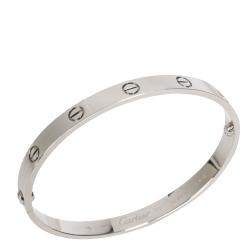 Pre Owned سوار كارتييه لوف ذهب أبيض عيار 18 مقاس 18