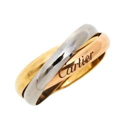 Pre Owned دبلة كارتييه ترينيتي دو كارتييه ذهب ثلاثة ألوان عيار 18 مقاس 48