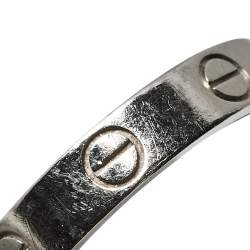 Pre Owned خاتم زفاف كارتييه لوف حلقة ذهب أبيض عيار 18 مقاس 52