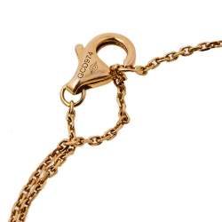Pre Owned Cartier Trinity 18K Three Tone Gold Double Chain Bracelet