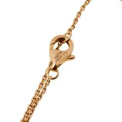 Pre Owned Cartier Trinity 18K Three Tone Gold Double Chain Bracelet