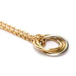 مملوكة مسبقًا Cartier Yellow, Rose, White Gold Trinity Necklace