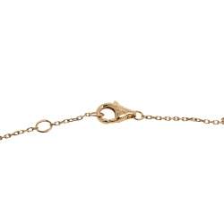 Pre Owned Cartier Amulette De Cartier 18K Yellow Gold Diamond & Mother of Pearl Bracelet XS 