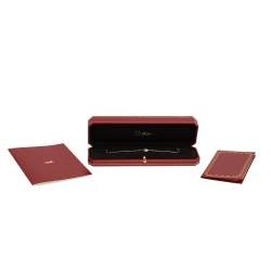 Pre Owned Cartier Amulette De Cartier 18K Yellow Gold Diamond & Mother of Pearl Bracelet XS 