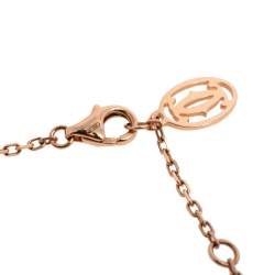 مملوكة مسبقًا سوار كارتييه "ديامانتس ليغير دو كارتييه" ألماس وذهب وردي عيار 18