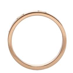 مملوكة مسبقًا خاتم زفاف كارتييه لوف ذهب وردي عيار 18 مقاس 50