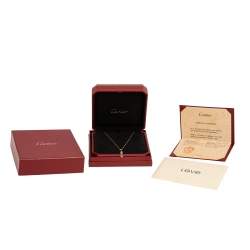 مملوكة مسبقًا Cartier Diamants Légers Diamond 18K Yellow Gold Necklace XS