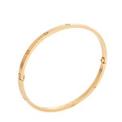 Pre Owned سوار كارتييه "لوف" رفيع ذهب أصفر عيار 18 قيراط مقاس صغير (سمول) متوسط (ميديوم) 20