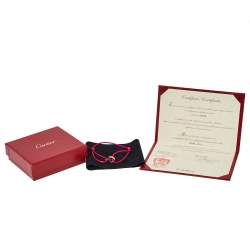 مملوكة مسبقًا Cartier Love Diamond 18K Rose Gold & Ceramic Pink Cord Bracelet