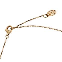 Pre Owned Cartier Diamants Légers Diamond 18k Rose Gold Necklace XS