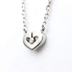 مملوكة مسبقًا Cartier Heart C 18K White Gold Diamond Necklace