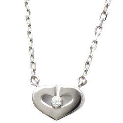 مملوكة مسبقًا Cartier Heart C 18K White Gold Diamond Necklace