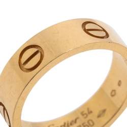 Pre Owned دبلة كارتييه لوف ذهب وردي عيار 18 مقاس 54