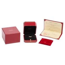 مملوكة مسبقًا Cartier Love 18K White Gold Wedding Band Ring Size 63