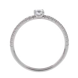 Cartier Etincelle De Cartier 0.18ct Solitaire Diamond Platinum Ring Size 53 