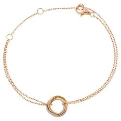 مملوكة مسبقًا Cartier Trinity de Cartier 18K Three Tone Gold Bracelet