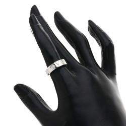 Pre Owned Cartier Love 18K White Gold, Diamond Ring Size EU 48