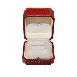 Pre Owned Cartier C 18K White Gold Ring Size EU 53