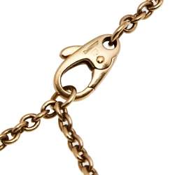 Pre Owned Cartier Trinity Knot Three Tone 18K Gold Charm Bracelet