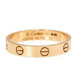 Cartier Love 18K Rose Gold Narrow Wedding Band 59