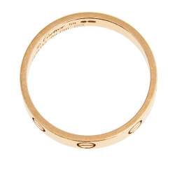 Cartier Love 18K Rose Gold Narrow Wedding Band 59