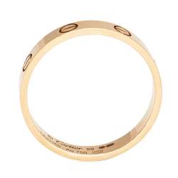 Cartier Love 18K Rose Gold Narrow Wedding Band 59