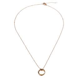 مملوكة مسبقًا قلادة كارتييه ترينيتي دي كارتييه ذهب عيار 18 ثلاثية اللون