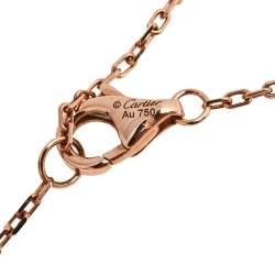 مملوكة مسبقًا قلادة كارتييه ترينيتي دي كارتييه ذهب عيار 18 ثلاثية اللون