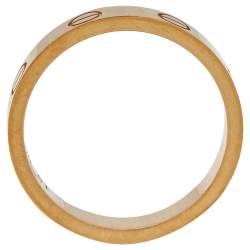 مملوكة مسبقًا خاتم زواج كارتييه لوف ذهب وردي عيار 18 رفيع مقاس 51