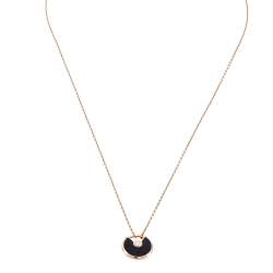 مملوكة مسبقًا قلادة كارتييه "اميوليت دو كارتييه" دلاية ألماس وذهب وردي عيار 18 وعقيق يماني مقاس صغير جداً (اكس سمول)