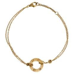 Pre Owned Cartier Love Diamond 18K Yellow Gold Bracelet
