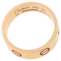 Cartier Love 18K Rose Gold Ring 54