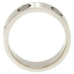 Cartier Love 18K White Gold Band Ring 49 